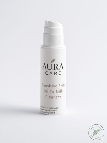 Sensitive Skin Oil-to-Milk Cleanser – Gentle Makeup Removal & Hydration